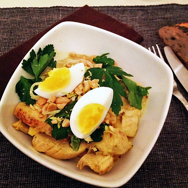 Burmesisk kycklinggryta 