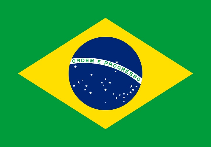 Flagga Brasilien