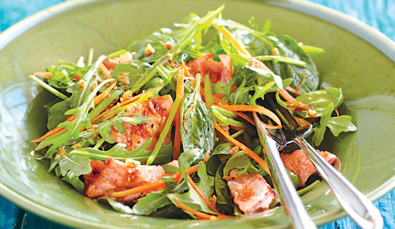 bild på Sofias Halstrade lax med asiatisk sallad