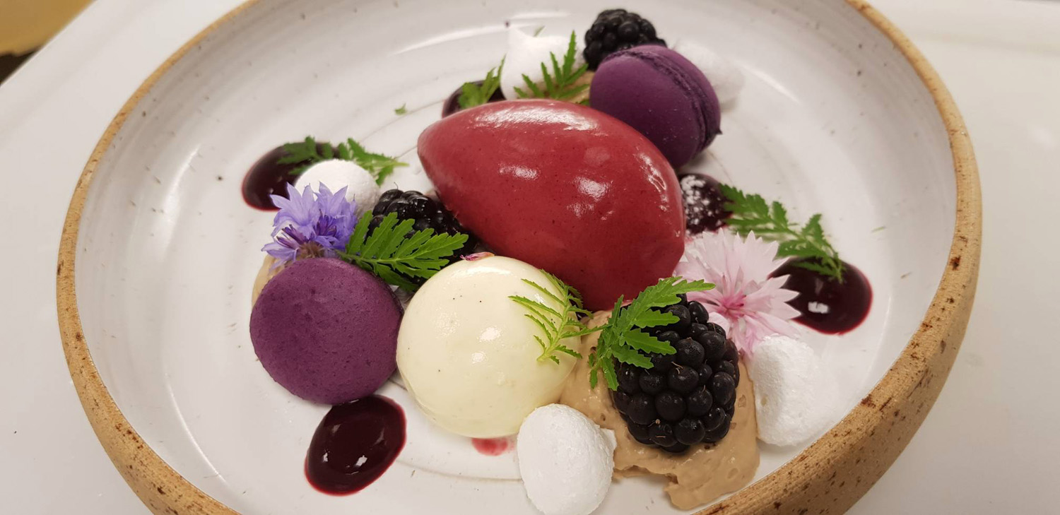 bild på Sorbet på svarta vinbär