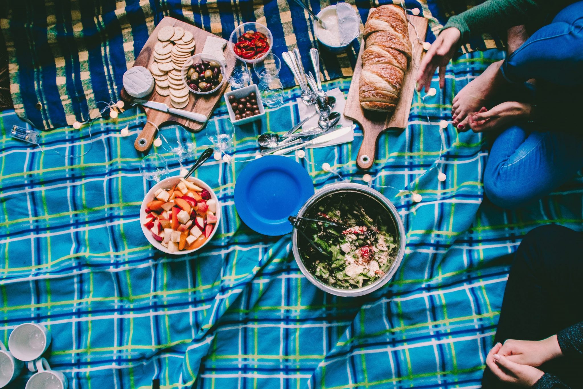 Picknick med vin men utan korkskruv
